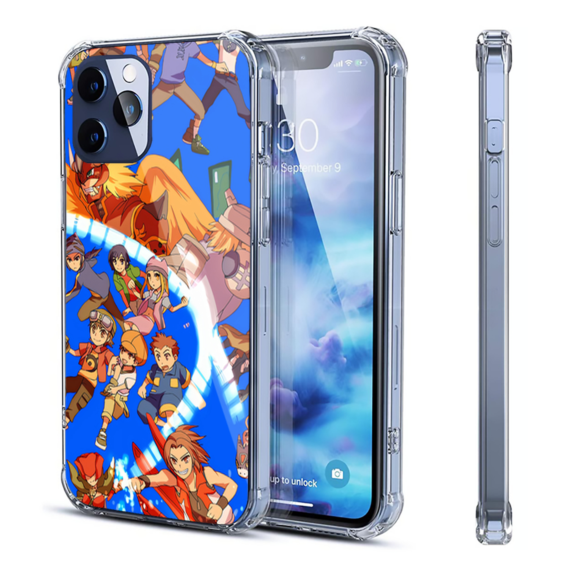 （画像用） Digimon デジタルモンスター/デジモン 【iPhone 12シリーズ対応】透明スマホケース（クリアソフトケース）